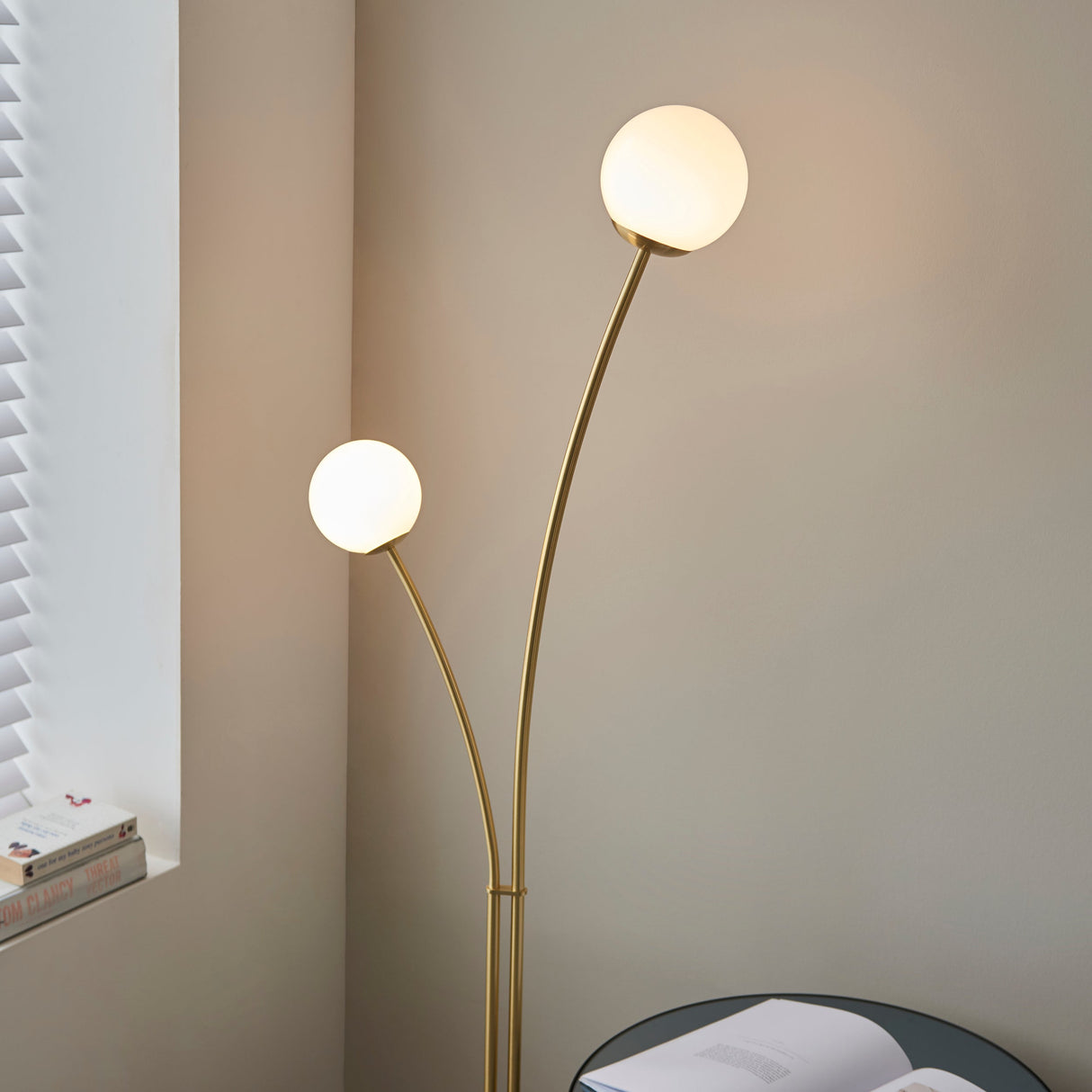 Amos Bloom Satin Brass Floor Lamp –  from Amos Lighting + Home