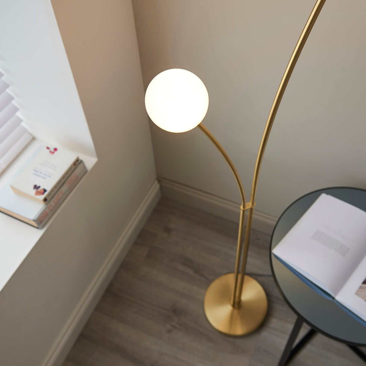 Amos Bloom Satin Brass Floor Lamp –  from Amos Lighting + Home