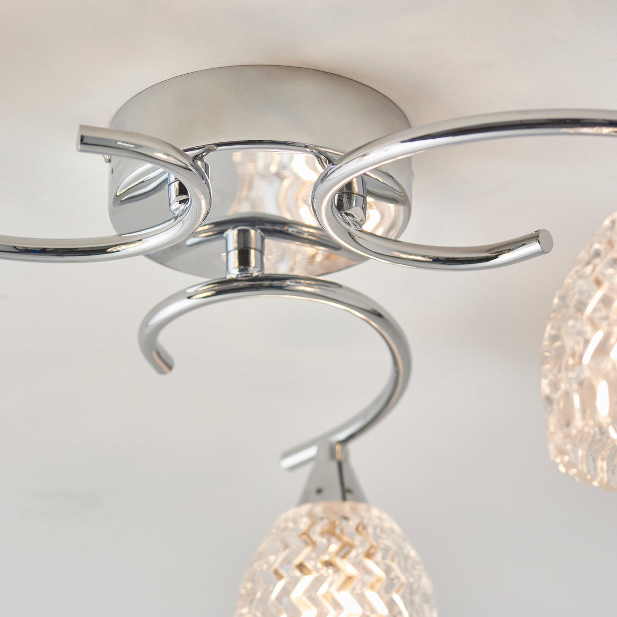 Endon Boyer 3lt Semi flush Chrome –  from Amos Lighting + Home