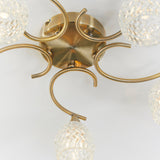 Endon Boyer 5lt Semi flush Antique Brass –  from Amos Lighting + Home