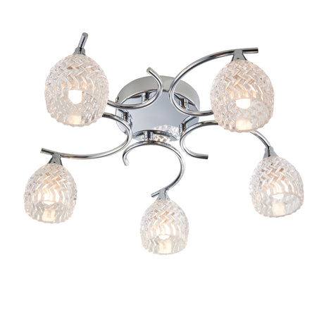 Endon Boyer 5lt Semi flush Chrome –  from Amos Lighting + Home