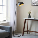 Amos Brair Floor Lamp Matt Black & Antique Brass –  from Amos Lighting + Home