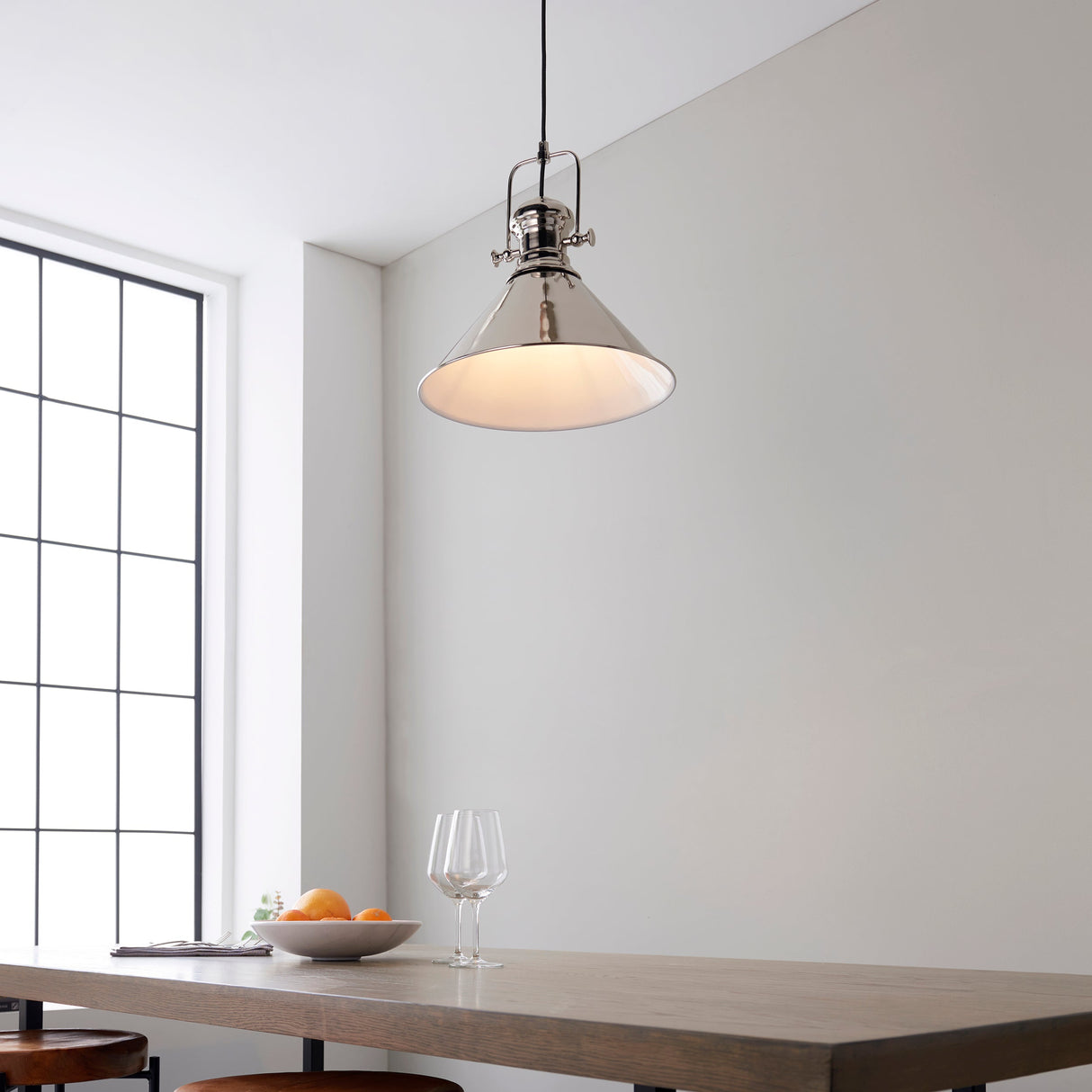 Amos Brampton Nickel Pendant –  from Amos Lighting + Home