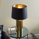 Amos Calan Gold & Black Table Lamp –  from Amos Lighting + Home