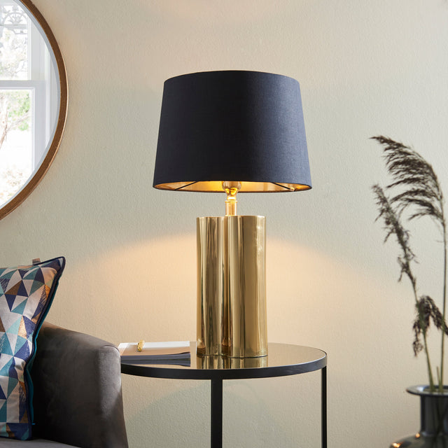 Amos Calan Gold & Black Table Lamp –  from Amos Lighting + Home