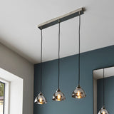 Amos Caspa Nickel & Mirrored Glass 3lt Bar Pendant –  from Amos Lighting + Home