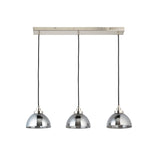 Amos Caspa Nickel & Mirrored Glass 3lt Bar Pendant –  from Amos Lighting + Home