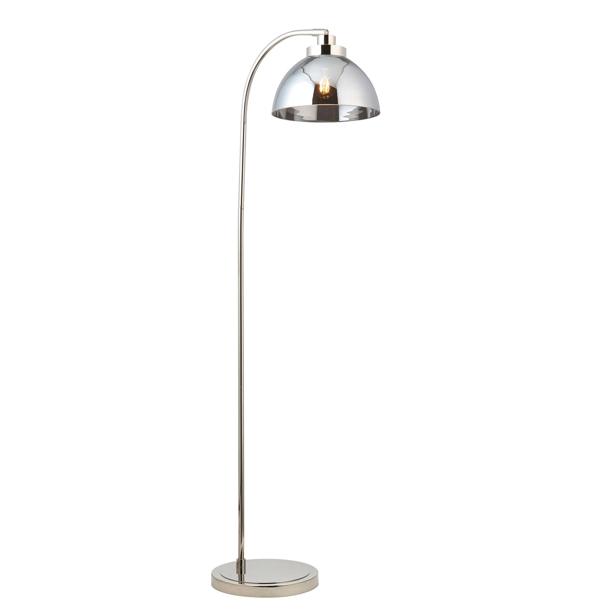 Amos Caspa Nickel & Mirrored Glass Floor Lamp –  from Amos Lighting + Home