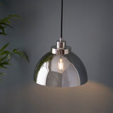 Amos Caspa Nickel & Mirrored Glass Single Pendant –  from Amos Lighting + Home