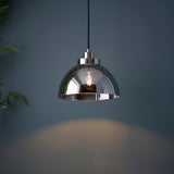 Amos Caspa Nickel & Mirrored Glass Single Pendant –  from Amos Lighting + Home