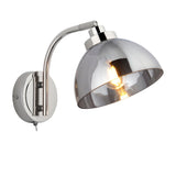 Amos Caspa Nickel & Mirrored Glass Wall Light –  from Amos Lighting + Home