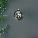 Amos Caspa Nickel & Mirrored Glass Wall Light –  from Amos Lighting + Home