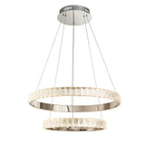 Endon Celeste 2lt LED Crystal Pendant –  from Amos Lighting + Home