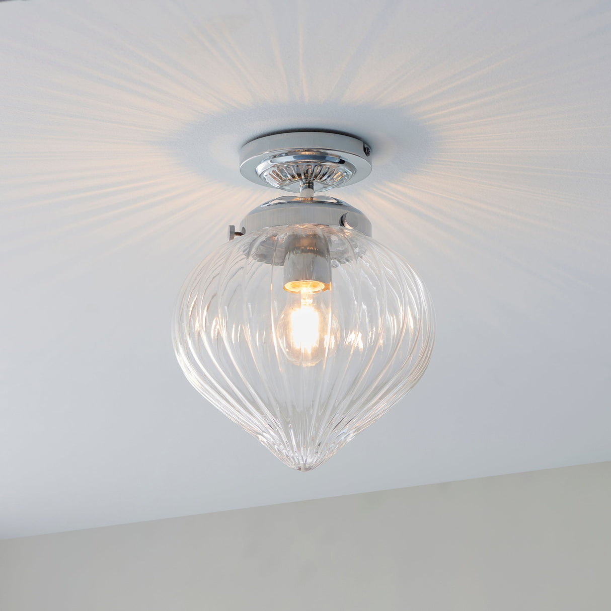 Endon Cheston Bathroom Ceiling Light –  from Amos Lighting + Home