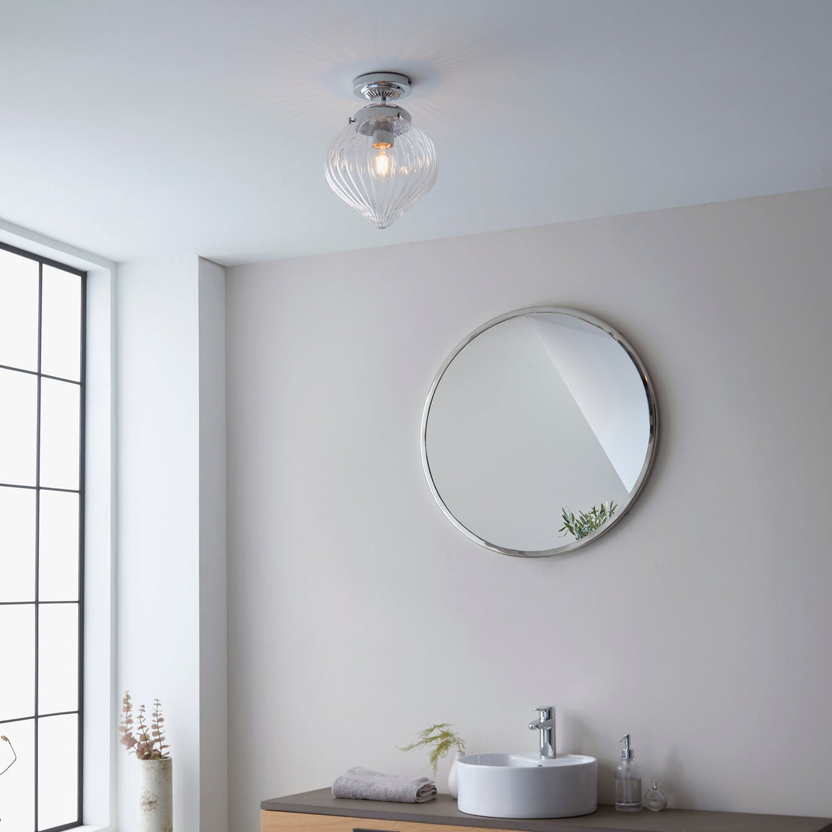 Endon Cheston Bathroom Ceiling Light –  from Amos Lighting + Home