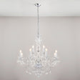 Amos Clarence 12lt Acrylic & Steel Chandelier –  from Amos Lighting + Home