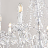 Amos Clarence 8lt Acrylic & Steel Chandelier –  from Amos Lighting + Home