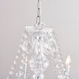 Amos Clarence 8lt Acrylic & Steel Chandelier –  from Amos Lighting + Home