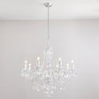 Amos Clarence 8lt Acrylic & Steel Chandelier –  from Amos Lighting + Home