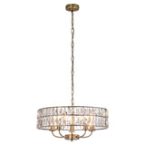 Amos Clifton 5lt Chandelier Antique Brass –  from Amos Lighting + Home