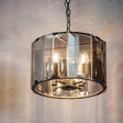 Endon Clooney 4lt Smoked Tinted Glass Chandelier –  from Amos Lighting + Home