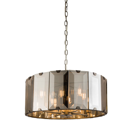 Endon Clooney 8lt Smoked Tinted Glass Chandelier –  from Amos Lighting + Home