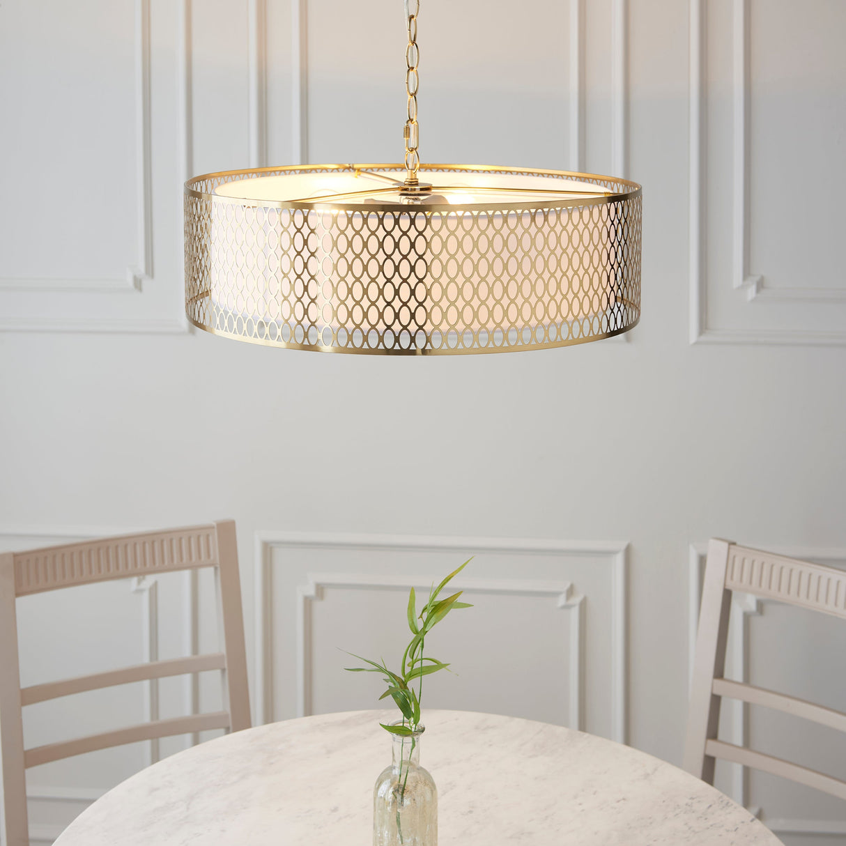 Endon Cordero 3lt Pendant Gold –  from Amos Lighting + Home