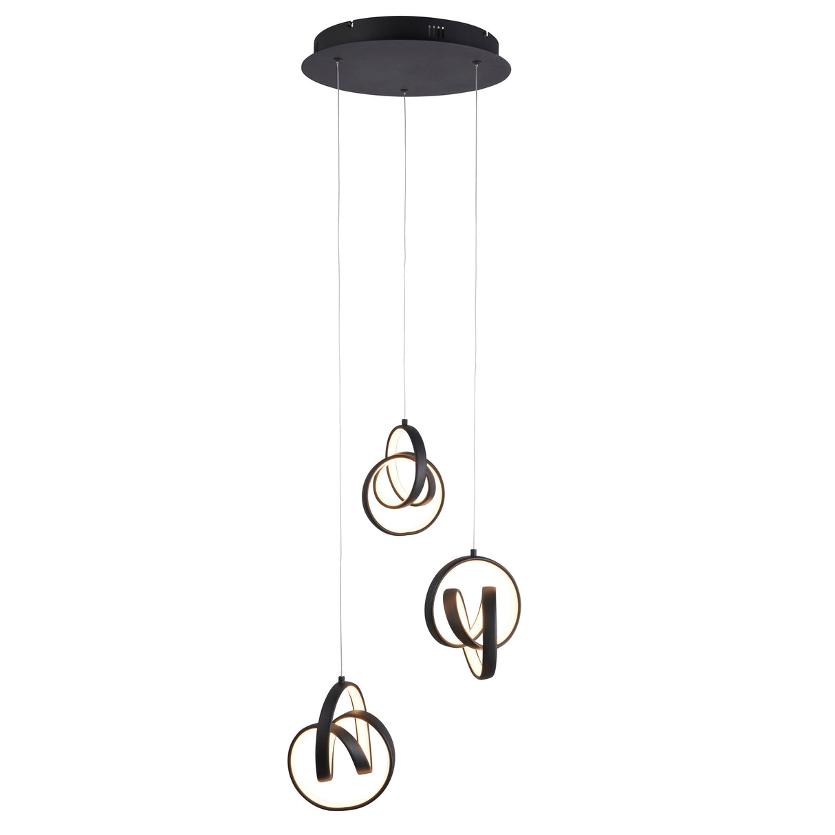 Endon Cosma Black LED 3lt Pendant Cluster –  from Amos Lighting + Home