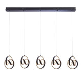 Endon Cosma Black LED 5lt Bar Pendant –  from Amos Lighting + Home