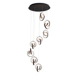 Endon Cosma Black LED 8lt Pendant Cluster –  from Amos Lighting + Home