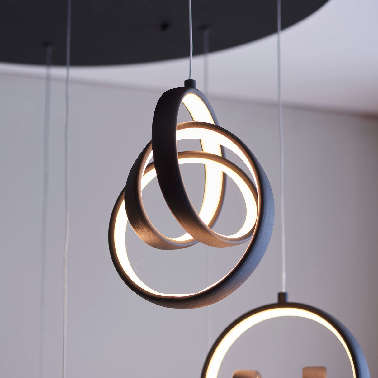 Endon Cosma Black LED 8lt Pendant Cluster –  from Amos Lighting + Home