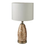 Amos Dahlia Antique Brass Capiz Detailed Table Lamp –  from Amos Lighting + Home