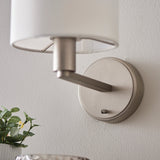 Amos Daley Wall Light Matt Nickel –  from Amos Lighting + Home