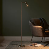 Amos Dedicated Reader Floor Lamp Satin Nickel –  from Amos Lighting + Home