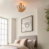 Endon Delphine 3lt Flush Gold Leaf –  from Amos Lighting + Home