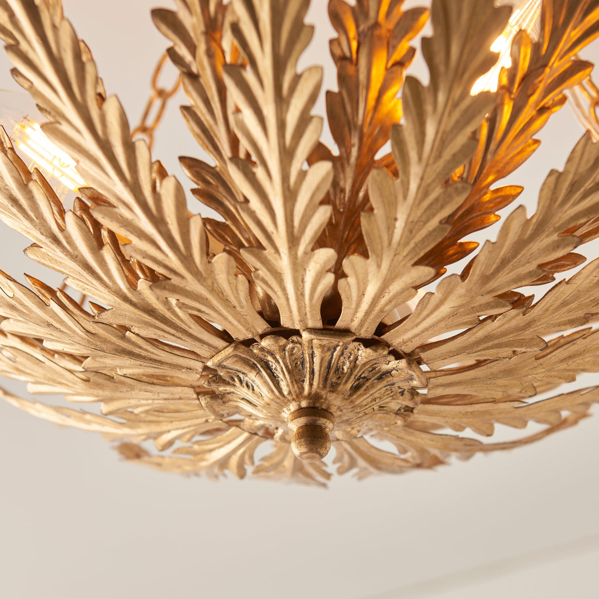 Endon Delphine 3lt Flush Gold Leaf –  from Amos Lighting + Home