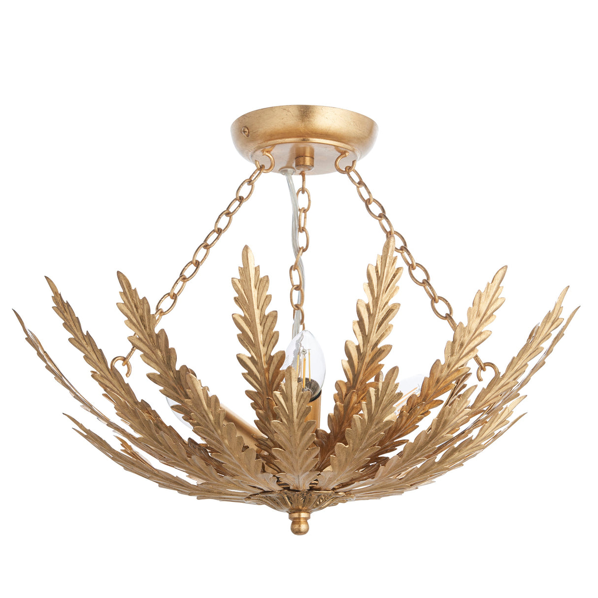 Endon Delphine 3lt Flush Gold Leaf –  from Amos Lighting + Home