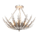 Endon Delphine 3lt Flush Silver Leaf –  from Amos Lighting + Home