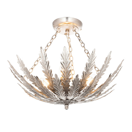 Endon Delphine 3lt Flush Silver Leaf –  from Amos Lighting + Home