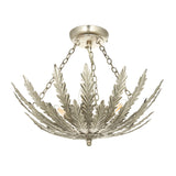 Endon Delphine 3lt Flush Silver Leaf –  from Amos Lighting + Home