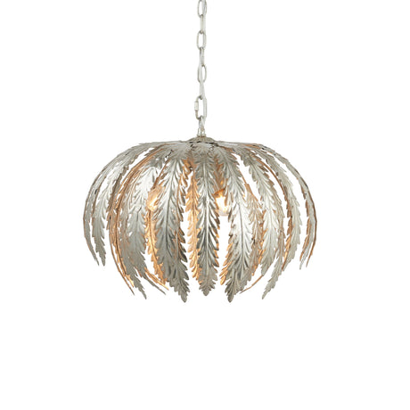 Endon Delphine Pendant Silver Leaf –  from Amos Lighting + Home