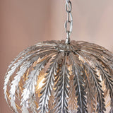 Endon Delphine Pendant Silver Leaf –  from Amos Lighting + Home