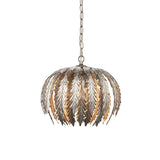 Endon Delphine Pendant Silver Leaf Small –  from Amos Lighting + Home