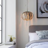 Endon Delphine Pendant Silver Leaf Small –  from Amos Lighting + Home