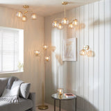 Endon Dimple 5lt Pendant Chandelier Satin Brass –  from Amos Lighting + Home