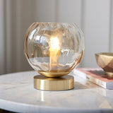 Endon Dimple Table Lamp Satin Brass –  from Amos Lighting + Home