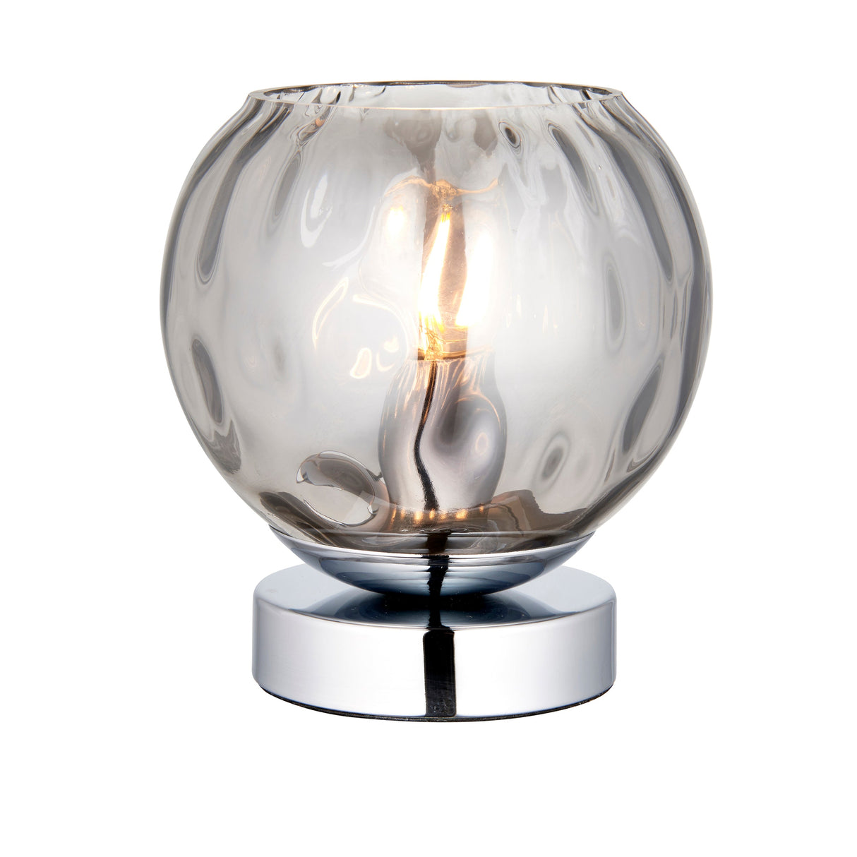 Endon Dimple Table Lamp Smoked Glass –  from Amos Lighting + Home