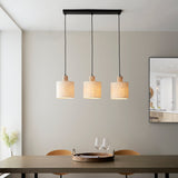 Amos Durban 3lt Bar Pendant Natural Wood & Linen –  from Amos Lighting + Home