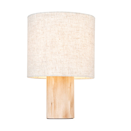 Amos Durban Table Lamp Natural Wood & Linen –  from Amos Lighting + Home