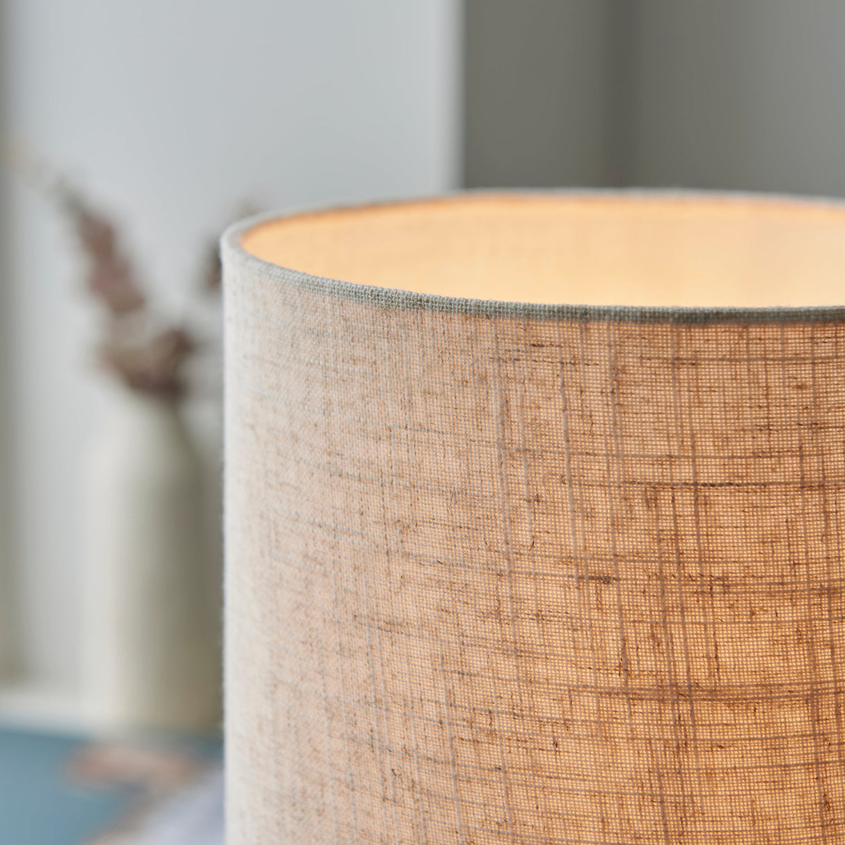 Amos Durban Table Lamp Natural Wood & Linen –  from Amos Lighting + Home